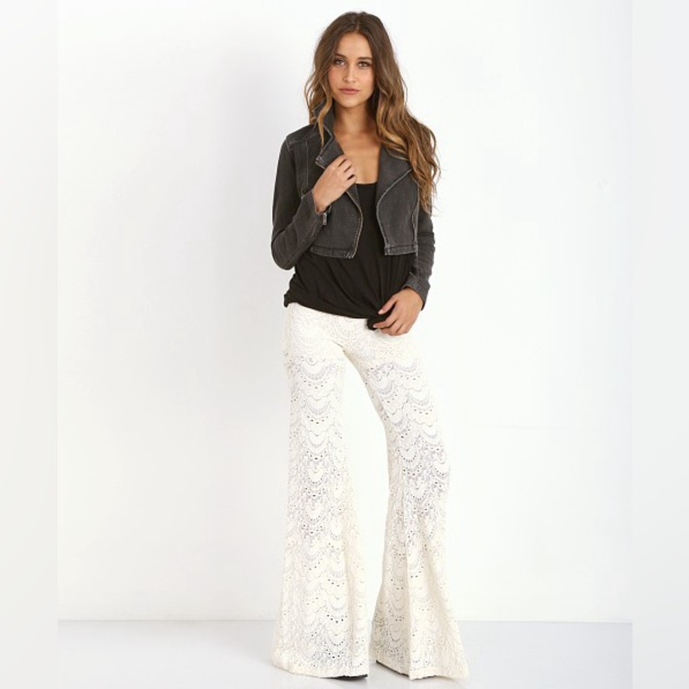 Free People Cropped Moto Jacket